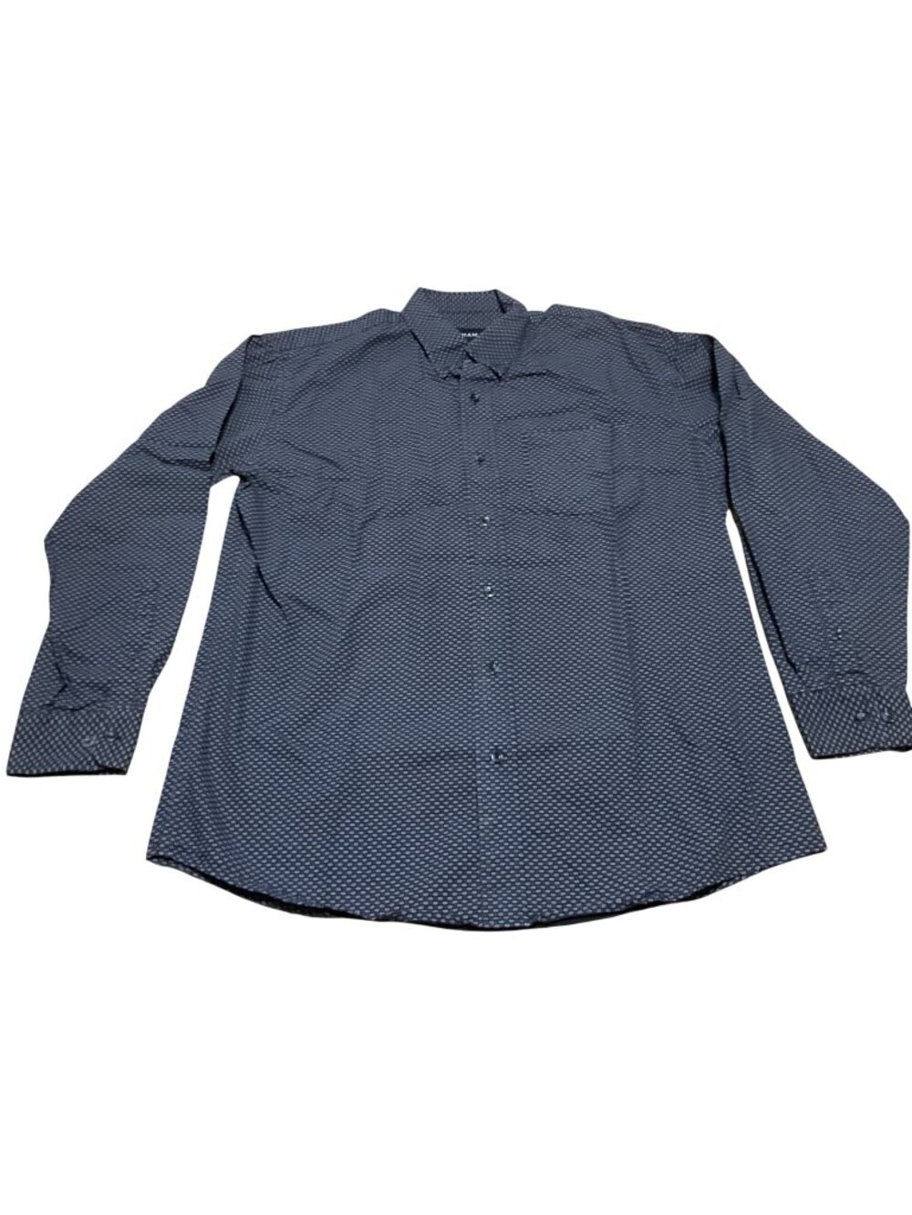 Pelham Blue Patterned Shirt Size XL 100% Cotton Long Sleeve Button Up Mens